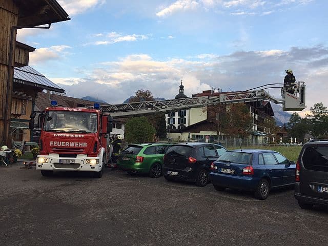 Personenbergung mittels Drehleiter